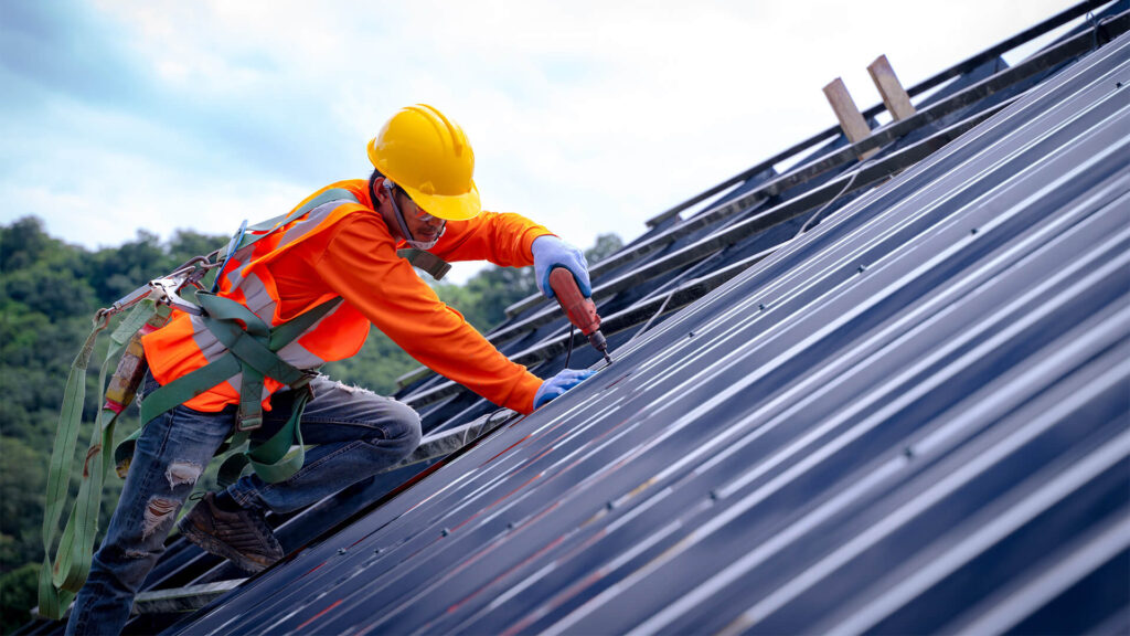 Commercial roof repair by Dayton Commercial Roofing