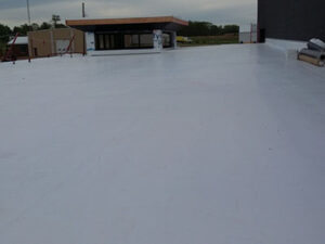 Seem-less flat roof systems by Dayton Commercial Roofing.