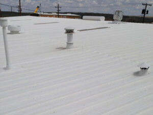 Seamless roofing by Dayton commercial roofing.